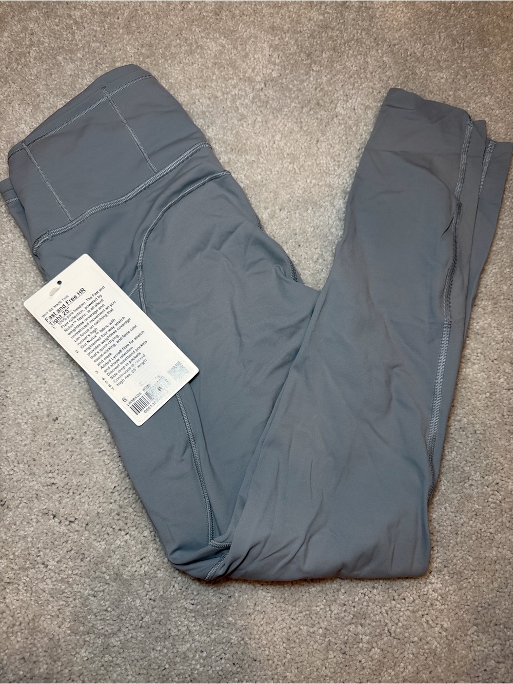 lululemon athletica Women's Gray High-Rise Leggings